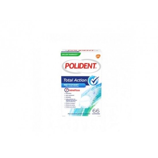 Polident Nettoyant Total Action 66 Comprimés Polident Nettoyant Total Action 66 Comprimés