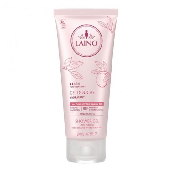 Laino gel douche pêche blanche 200ml Laino gel douche pêche blanche 200ml