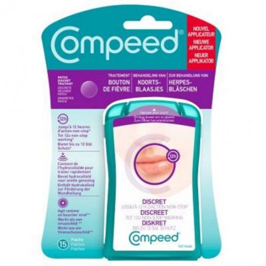 Compeed 15 patchs bouton de fièvre discret Compeed 15 patchs bouton de fièvre discret