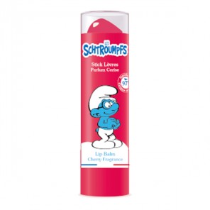 Le comptoir du bain les schtroumpfs stick lèvres parfum cerise 4g