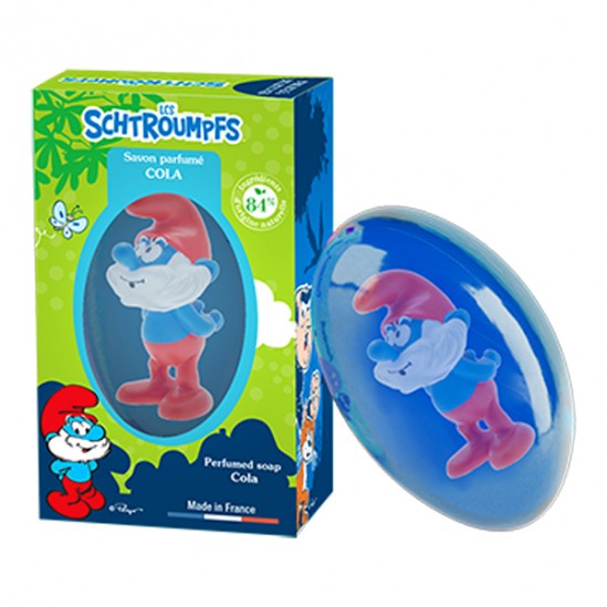 Le comptoir du bain les schtroumpfs savon solide parfum cola 80g