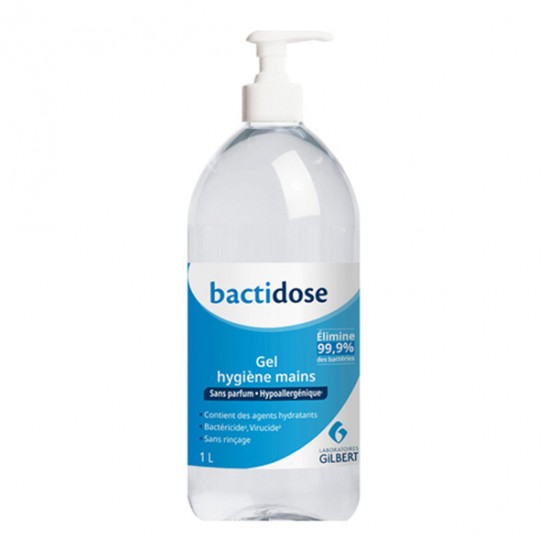 Gilbert gel hydroalcoolique bactidose 1L Gilbert gel hydroalcoolique bactidose 1L
