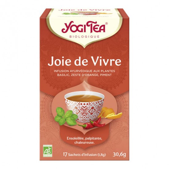Yogi tea tisane ayur joie de vivre 17 sachets Yogi tea tisane ayur joie de vivre 17 sachets