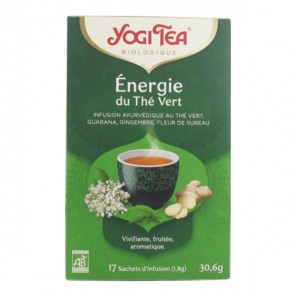 Yogi tea bio énergie du thé vert 17 sachets 30.6g