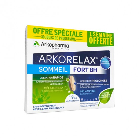 Arkopharma arkorelax sommeil fort 8h Arkopharma arkorelax sommeil fort 8h