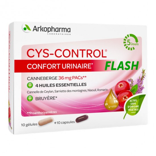 Arkopharma cys control flash 10 gélules + 10 capsules Arkopharma cys control flash 10 gélules + 10 capsules