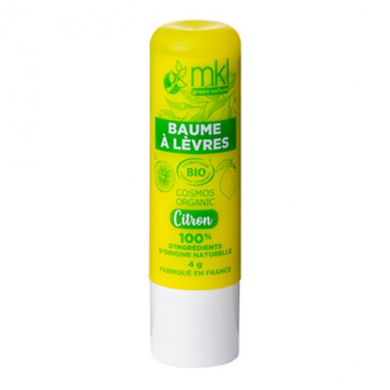 Mkl green nature baume à lèvres bio citron 4g