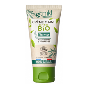 Mkl green nature crème mains certifiée bio aloe vera 50ml