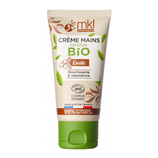 Mkl green nature crème mains certifiée bio aloe vera 50ml