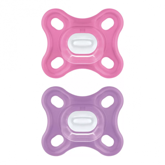 Mam comfort sucette en silicone 0 mois couleur rose Mam comfort sucette en silicone 0 mois couleur rose