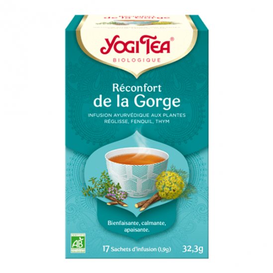 Yogi tea bio réconfort de la gorge 17 sachets 32.3g Yogi tea bio réconfort de la gorge 17 sachets 32.3g