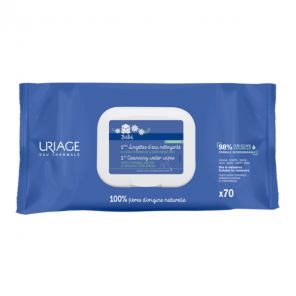 Uriage Bébé 1ères Lingettes d'eau nettoyante 70 lingettes