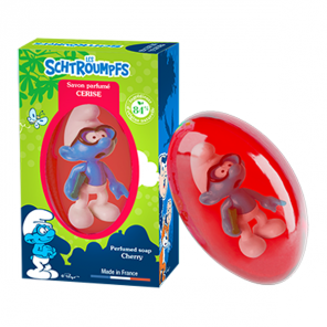 Le Comptoir du Bain Les Schtroumpfs savon parfumé cerise 80gr