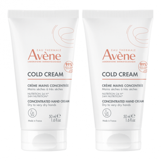 Avène Cold Cream crème mains concentrée lot de 2 x 50ml