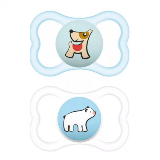 MAM Perfect Nuit 2 sucettes + 6 mois, mouton et girafe MAM Perfect Nuit 2 sucettes + 6 mois, mouton et girafe