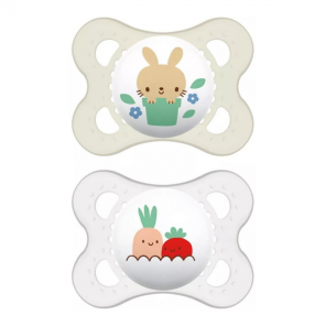 MAM Original 2 sucettes silicone 2-6 mois, animaux
