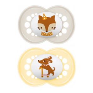 MAM Original Sucettes silicone +6 mois motifs animaux lot de 2
