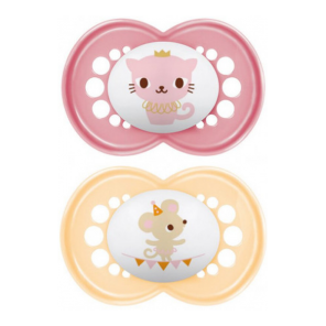 MAM Original Sucettes silicone +6 mois motifs animaux lot de 2