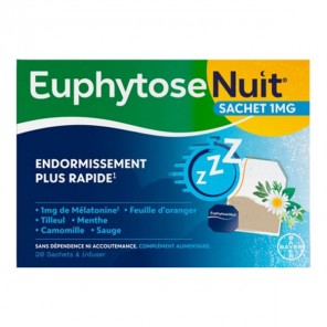 Euphytose nuit sommeil réparateur 20 sachets