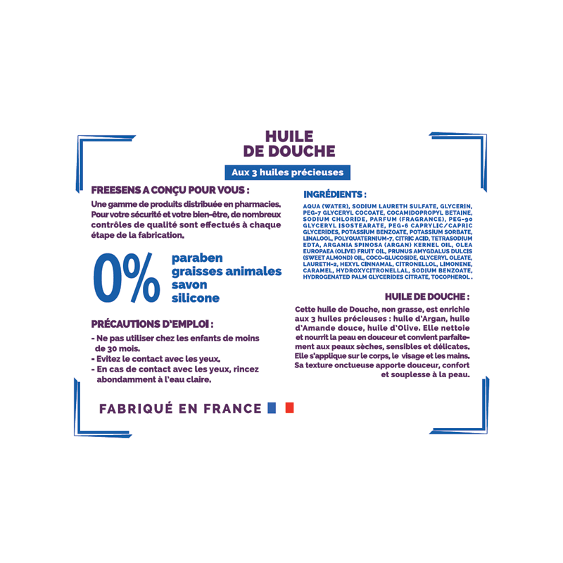 FREESENS Huile de Douche...