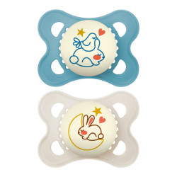 MAM Original Nuit Sucettes othodontiques 2 - 6 mois Planet Lover lot de  2,